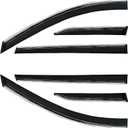 Rain Guards Window Visors 6 Piece Set for Toyota Sienna 2021 2022 2023 2024 2025 / Safe RAIN Out-Channel Guard Deflector(for Sienna 21-25 6-Piece Set Chrome)