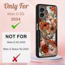 for Moto G 5G 2024 Case - Compatible with MagSafe Women Girls Cute Magnetic Protective Phone Cover Girly Mushroom Flower Heavy Duty Shockproof Design for Motorola Moto G 5G 2024 Cases