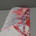 Bkyedsa Christmas Tablecloth Rectangle 60" x 102" - Pink Christmas Tree Santa Snowman and Truck Christmas Table Cloth Decorations Table Cover for Home Kitchen Dinning Party