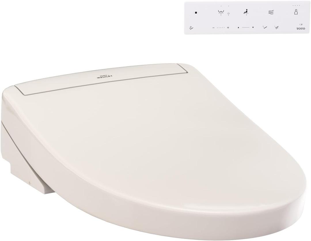 TOTO WASHLET S5 Electronic Bidet Toilet Seat with Instantaneous Water Heating, PREMIST and EWATER+ Wand Cleaning, Elongated, Sedona Beige - SW3446#12