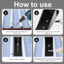 Taiyin Mini Snow Guards for Metal Roofs Prevent Sliding Ice Snow Stop Buildup Block to Stop Ice from Sliding Off Your Metal Roof (Black)