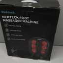 Nekteck Foot Massager with Heat, Shiatsu Heated Electric Kneading Foot Massager Machine for Neuropathy, Plantar Fasciitis, Feet Massage for Pain Relief, Circulation, Valentines Gifts for Man Woman Her (Black)