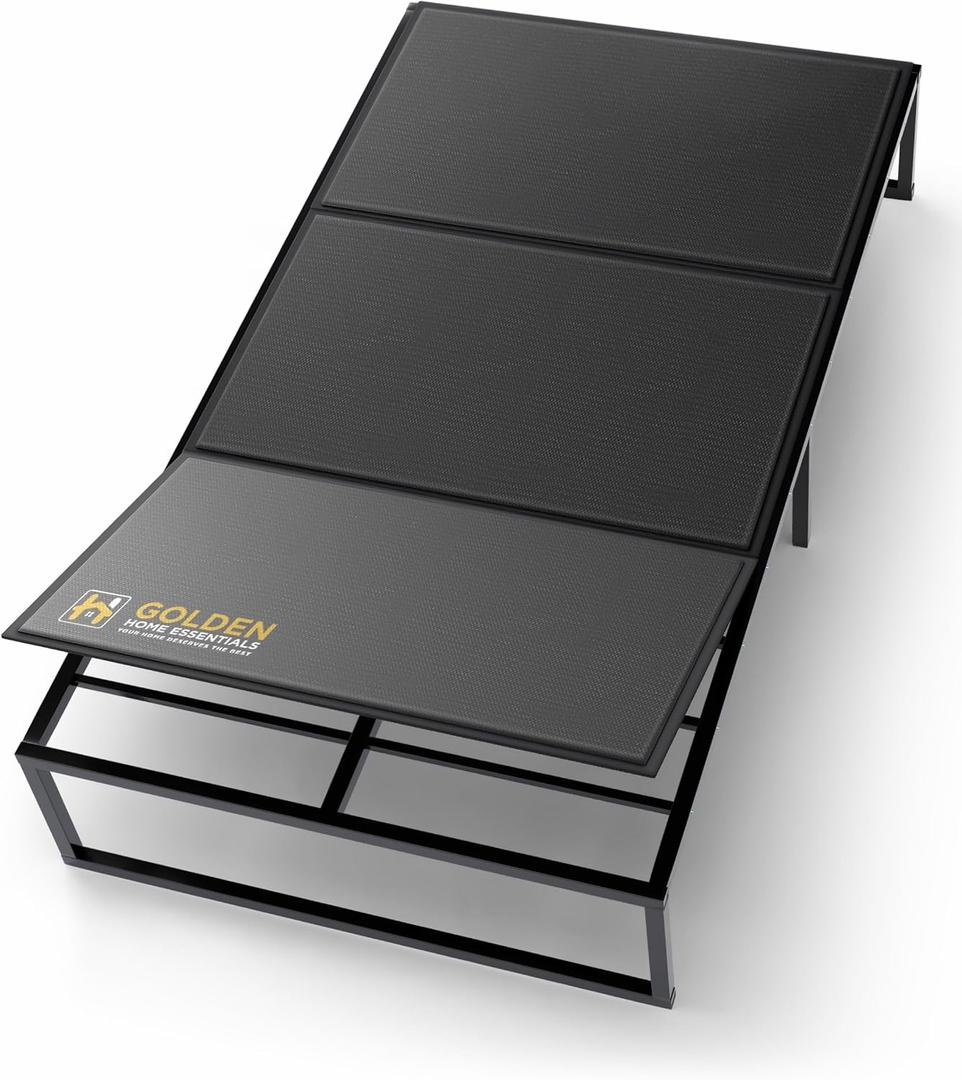 Golden Home Essentials Premium 10mm Twin Size Bunkie Board (38" x 75") Slim Low-Profile Mattress Support Quiet, Moisture-Resistant, Lightweight Bed Board for Platform & Slatted Frames
