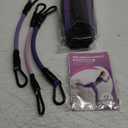 Ankle Resistance Bands With Cuffs for Working Out, Kickbacks, Hip, Leg and Glute Exercise - Training Poster Included - for Women (Purple)