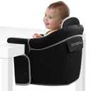Hook On High Chair for Baby - Baby High Chair That Attaches to Table - Clip On High Chair for Table - Portable High Chair for Travel, Highchair for Baby Seat - Portable Baby Chair for Eating (Black)