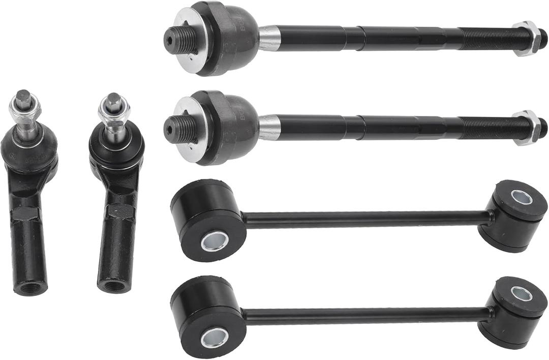 X AUTOHAUX 6 Pcs Front Suspension Kit Inner Outer Tie Rod Ends Front Sway Bar Link for Jeep Grand Cherokee 2005-2010 No.EV80782/K80861/ES80643/ES80644 X AUTOHAUX 6 Pcs Front Suspension Kit Inner Outer Tie Rod Ends Front Sway Bar Link for Jeep Grand Cherokee 2005-2010 No.EV80782/K80861/ES80643/ES80644