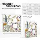 Light Switch Cover Plate Botanical Wildflowers Dragonfly Colorful Floral 2 Gang Decorative Switch Plates 1 Toggle Duplex Combo Outlet Covers GFCI Wall Plates for Bathroom Bedroom Decor