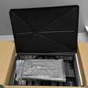 2-Tier Foldable Dish Drying Rack with Drainboard, Stainless Steel Large Capacity Kitchen Counter Organizer with Cup Holder, Utensil & Cutting Board Storage, No Assembly Required, Black