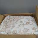 AMADA HOMEFURNISHING 8x10 Washable Area Rug, Low-Profile Large Area Rug with Non-Slip Backing & Durable Edge Binding, Vintage Large Rugs for Living Room, Bedroom, Dinning Room (Beige/Ivory)