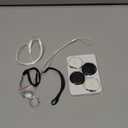 Air Tracker Tags-4 Pack, Smart Tag Work Compatible with Apple Find My (iOS Only), Bluetooth Tag Item Finders IP68 Waterproof Replaceable Battery for Wallet, Luggage, Backpack, Key (Black/White)