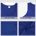 Men's Gym Workout Tank Tops - Soft Lightweight Sleeveless Muscle Shirts for Beach & Athletic Wear (3X-Large, Royal Blue)