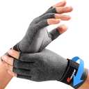 SueStar Arthritis Gloves with Removable Wrist Strap, Strengthen Compression Gloves for Arthritis, Carpal Tunnel Pain Relief, Rheumatoid, Tendonitis, Fingerless Computer for Women(XS)