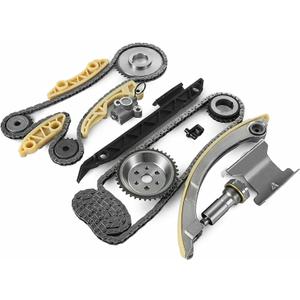 Timing Chain Kit with Tensioner Guide Rail Crank Sprocket Balance Shaft Sprocket | for 2.0L 2.2L 2.4L GM Buick Chevy GMC Pontiac Saturn | Replaces# 9-4201S, 9-4201SX, 9-4202S, 12680750