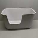 Extra Large Kitty Litter Box with High Sides, Anti-Splashing, Tool-Free Assembly, Multi Cat, Jumbo (Grey) 24.60" L x 16.92" W x 12.99" H