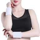 ONUPGO 3 Pack Sweatbands Sports Headbands for Men & Women,Cotton Headband Terry Cloth Sweatband for Tennis,Basketball,Football,Gym,Working Out - Moisture Wicking Elasticity (3 Black/Gray/White)