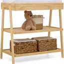 Delta Children Scout Changing Table, Natural, 35.25"W x 18.75"D x 34.7"H