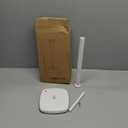 Paper Towel Holder Countertop, Stainless Steel Paper Roll Holder with Weighted Base Suction Cups, One-Handed Operation Standing Paper Towel Holder for Kitchen Bathroom (White)