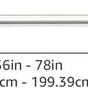 Amazon Basics Sturdy Adjustable Curtain Rod for Windows with Round Finials, Easy Installation, 1-Inch Rod, 36" to 72", Nickel, 1-Pack