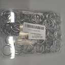 125 Pack Loose Leaf Binder Rings, 1 inch Small Binder Rings, Book Binder Rings for Index Cards, Flash Cards, Key Rings, Clip Rings, Metal Nickel Plated Book Rings for School, Home, Office - Silver