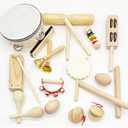 20-Piece Wooden Musical Instrument Set for Kids - Inspire Creativity and Family Fun (Music set001)