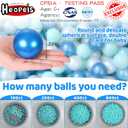 Ball Pit Balls Pack of 100 200 500 - Star and Round Set BPA Free Phthalate Free Non-Toxic Crush Proof Play Balls Soft Plastic Balls for Toddlers Baby Kids Birthday Pool Tent Party