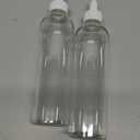 BRIGHTFROM Twist Top Applicator Bottles, 8 OZ Crystal Clear, Squeeze Empty Plastic Bottles, BPA-Free, PET, Refillable, Open/Close Nozzle - Multi Purpose (Pack of 2)