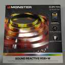 Monster 32.8ft Music Reactive LED Strip with 120 LEDs, 12V Power Adapter, with Remote, Xtreme Easy Use (32.8 Feet)