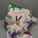 A Nice Night Cartoon Dinosaur Comforter Set Twin 5-Piece Bedding for Kids 3-15 Years, Soft Polyester All-Season Bed in a Bag, with Comforter Sheets Pillowcase Sham (Beige)