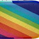 True Wireless Bluetooth Speaker | Portable Speaker w/Rainbow Design, Soft Mesh Grill | Wireless Speaker Phone | FM Radio, USB, TF Card Input | Easy Control | Rechargeable (Square)