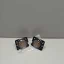 Front Fender LED Side Marker Lights Fit for 2007-2019 J-e-e-p Wrangler JK, [Super-Bright] Clear Lens Side Bumper Marker Lamps, Amber LED Side Markers Turn Signal Lights, 2 PCS