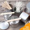 100pcs Wooden Candle Wick Holders, Candle Wick Centering Devices for Candle Making, Candle Wick Bars, Wick Clips for Canld Centering Tool