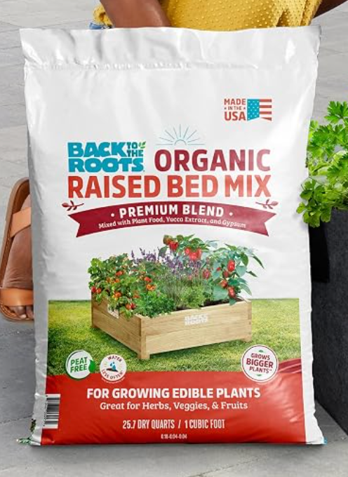 Back to the Roots Organic Raised Bed Soil Pallet (60 1 cu.ft. Bags) 47015 (EXP 05/13/26)