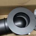 90Magnetic Dryer Vent Coupling-Quick Connection and Disconnection Strong Magnet Self-Alignment Design Quick-Installation Dryer Magnetic Vent Connector Dryer Vent Connector Kit(Space Gray)