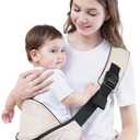 GAGAKU Toddler Carrier Adjustable Padded Sling Portable Ergonomic Baby Holder Carrier with Non-Slip Seat for 6-36 Months Infants & Toddlers (14-35 lbs)-Cream