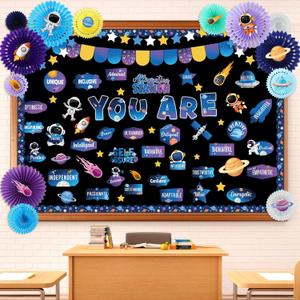 Funrous Affirmation Station Bulletin Board Set Motivational Classroom Bulletin Board Decorations Positive Affirmations Accents Cutouts for Back to School Classroom Office Wall Decor(Color 3,Space) Funrous Affirmation Station Bulletin Board Set Motivational Classroom Bulletin Board Decorations Positive Affirmations Accents Cutouts for Back to School Classroom Office Wall Decor(Color 3,Space)