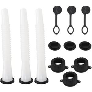 3Pack Spout Gasket Spout Plug Exhaust Cap Replacement Spout & Parts Kit for Rubbermaid, Kolpin, Gott, Can Fuel Gas Parts Lawn Mowers