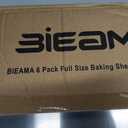 BIEAMA 6 Pack Full Size Baking Sheet Pan Aluminum Commercial Pan for Oven Freezer Bakery Hotel Restaurant 26" 18"