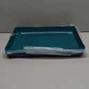 US Acrylic Coastal Plastic Serving Trays (Set of 4) 15 x 10 | Large Unbreakable Reusable Rectangular Party Platters | Serve Appetizers, Fruit, Veggies, & Desserts | BPA-Free & Made in USA