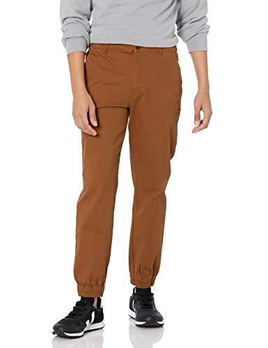 Amazon Essentials Men's Straight-Fit Washed Cotton Chino Jogger Pant, size 36