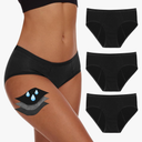 Period Underwear For Women, Leak-Proof Hipster, Brief, Heavy Flow, 3 Pack,M