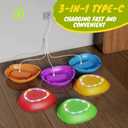 Rechargeable Stepping Stones for Kids, 6pcs Music and Light Up Non-Slip Balance Sensory Toys for Toddler, Kids Indoor and Outdoor Play Equipment, Birthday Gifts Toys for 2 3 4 5+ Year Old Kids