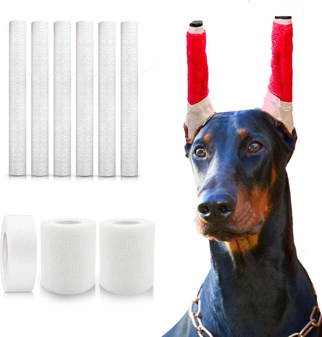 Doberman Dog Ear Posting Kit, Dog Ear Stand Up Support Tool, Dogs Ears Tap for Doberman Pinscher