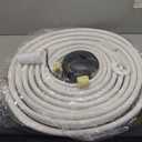 kimllier 50FT 1/4" and 3/8" Air Conditioning Copper Tubing Hose Extension Insulated Copper Hoses Fit for Mini Split Air Conditioner
