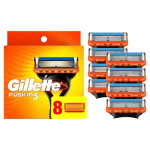 Gillette Fusion5 Razor Refills for Men, 8ct Cartridges, Lubrication Strip, Precision Trimmer for Men, 5-Bladed Refill Blades for Close Shave