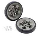 67445 Grill Wheels Replacement Parts for Weber Wheels Genesis II and Genesis II LX 200 300 400 600 Series GS4 Grill(Model Years 2017 and Newer) Weber II E-310 8 Inch Plastic Black BBQ Wheel Kit 2Pcs