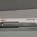 TYMO Automatic Rotating Curling Iron - TYMO CURLPRO Beach Waves Curling Wand, Portable Hair Curler, 500 Million Ionic, Dual Voltage & Lightweight for Travel, Ceramic Coating, 1 Inch, Metallic Gray