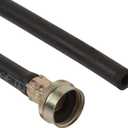 Eastman 12 Feet Rubber Utility Flex Hose, 3/4 Inch FHT x 3/8 Inch Open Connection, Dehumidifier, Black, 60309