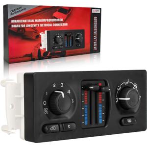 599-210XD A/C Heater Climate Control Module Panel Switch Compatible with 02-07 Silverado Suburban Tahoe Trailblazer Avalanche Sierra Yukon Envoy Cadil Escalade Isuzu Buick Bravada OE 10370033