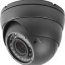 Analog CCTV Camera HD 1080P 4-in-1 (TVI/AHD/CVI/CVBS) Security Dome Camera Outdoor, 2.8mm-12mm Manual Focus/Zoom Varifocal Lens, Weatherproof Metal Housing 36 IR-LEDs Day & Night Monitoring (Grey)