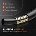 A-Premium Power Steering Reservoir/Suction Line Hose Assembly Compatible with Nissan Frontier 1999-2002, Xterra 2000-2002, 3.3L, Reservoir To Pump
